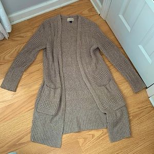 Universal Thread Cardigan, Light Brown/Gray Color
